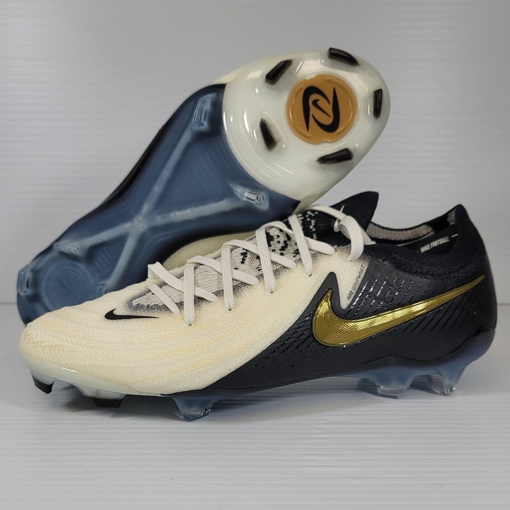 Nike Phantom GX 2 Elite FG Soccer Cleats White Black Mens 6.5 Women 8 FJ2559-100
